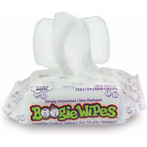 Baby Wipes by Boogie, Saline Wet Wipes for Nose, Face, Hand & Body, Made with Vitamin E, Aloe, Chamomile and Natural Saline, Unscented 30 Count Pack of 3