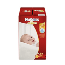 Huggies Size 1 Diapers, Little Snugglers Baby Diapers, Size 1 (8-14 lbs), 32 Count, Packaging May Vary
