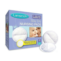 Lansinoh Stay Dry Disposable Nursing Pads, Soft and Super Absorbent Breast Pads, Breastfeeding Essentials for Moms, 36 Count