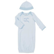 Little Me Baby Boys Nightgown and Cap Set
