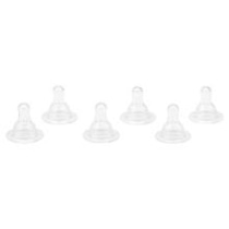 NUK First Essentials Silicone Baby Bottle Nipples, Slow Flow, 6 Pack