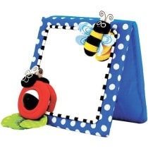 Sassy Tummy Time Floor Mirror, Developmental Baby Toy, Newborn Essential, Great Shower Gift, 0+ months
