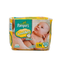 Pampers Swaddlers Diapers, Newborn (Up to 10 lbs.), 20 Count