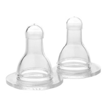 Lifefactory BPA-Free Stage 2 (3-6 Months) Silicone Nipples 2-Pack