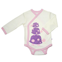 Babysoy Organic Long Sleeve Kimono Bodysuit