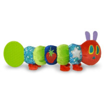 Teether Rattle, World of Eric Carle The Very Hungry Caterpillar Teething Toy for Babies, Multi