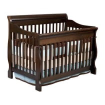 Delta Children Canton 4-in-1 Convertible Crib - Easy to Assemble, Espresso Cherry