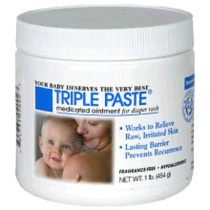 Triple Paste Diaper Rash Cream for Baby - 16 Oz Tub - Zinc Oxide Ointment Treats, Soothes and Prevents Diaper Rash - Pediatrician-Recommended Hypoallergenic Formula with Soothing Botanicals
