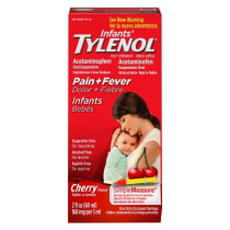Infants' Tylenol Liquid Pain Relief & Fever Medicine, Oral Suspension, Acetaminophen for Sore Throat, Headache & Teething, Pain Reliever & Fever Reducer for Kids; Cherry Flavor, 2 fl. oz.; Pack of 1