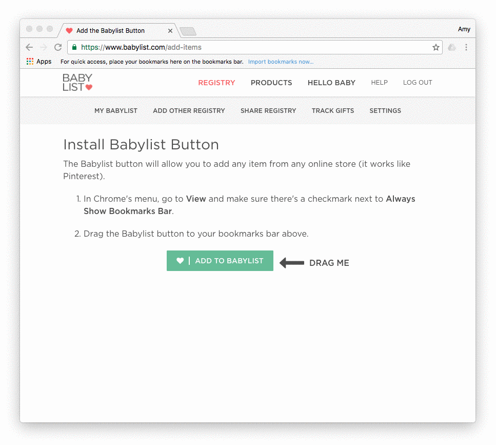 Create a Babylist