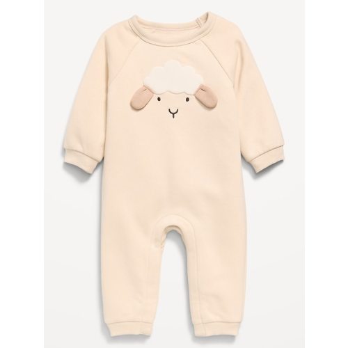 Printed Long-Sleeve Fleece One-Piece for Baby