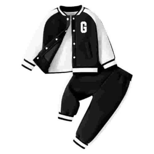 Baby Boys Outfit Sets Toddler Boy Long Sleeve Letter Prints Tops And Pants Kids 2Pcs Set Outfits Kids Clothese,2-Piece,Size 18M-7Y