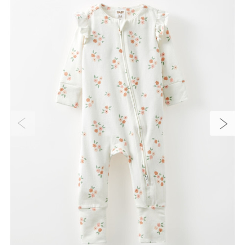 The Billie Long Sleeve Zip Romper