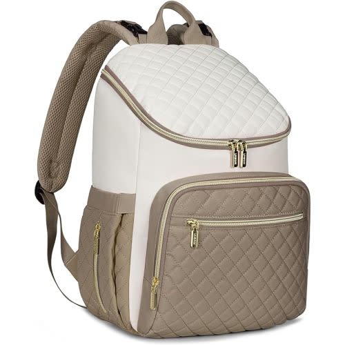 LOVEVOOK Diaper Bag Backpack Large Capacity Baby Bag with Portable Changing Pad, Multifunction Baby Travel Backpack - Khaki