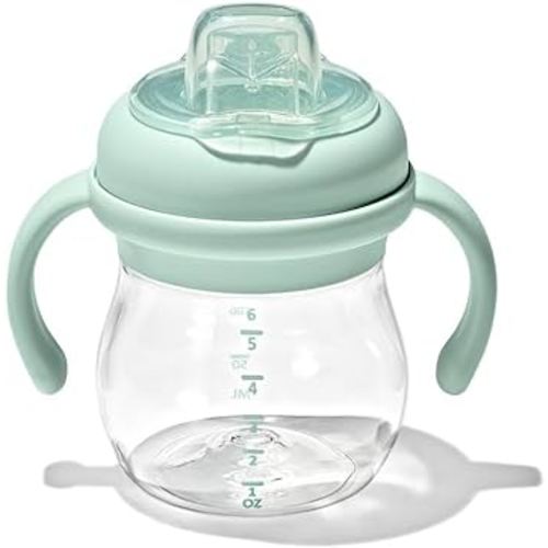 OXO Tot Transitions Soft Spout Sippy Cup with Removable Handles - 6 oz. - Opal