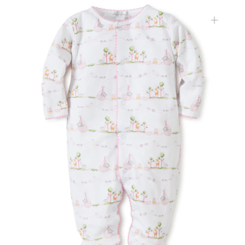 Noah's Pink Print Footie