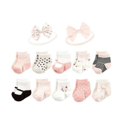 Baby Girls Hudson Sock and Headband 12pc Set