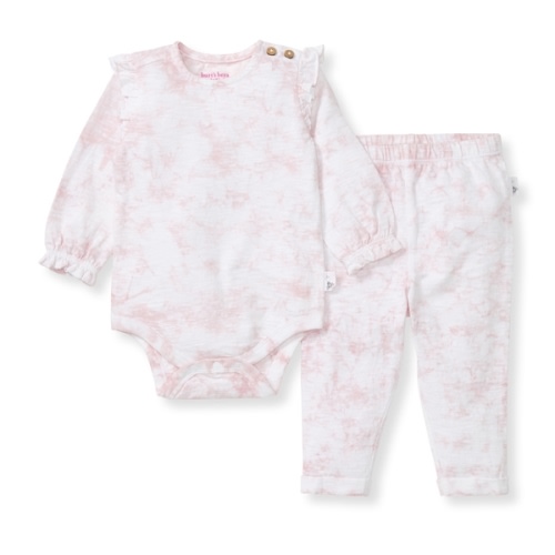 Desert Tie Dye Organic Cotton Girl Bodysuit Set