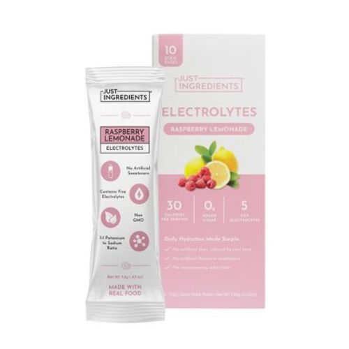 Just Ingredients Electrolytes Drink Mix - Raspberry Lemonade - 4.23oz/10ct