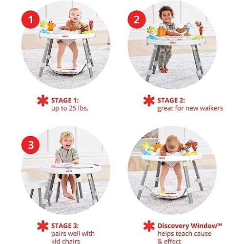 Skip Hop Baby Activity Center: Interactive Play Center with 3-Stage Grow-with-Me Functionality, 4mo+, Explore & More
