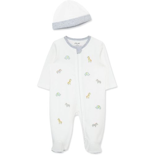 Little Me Footie Pajamas Cotton Baby Sleepwear Boys and Girls Footed Sleeper