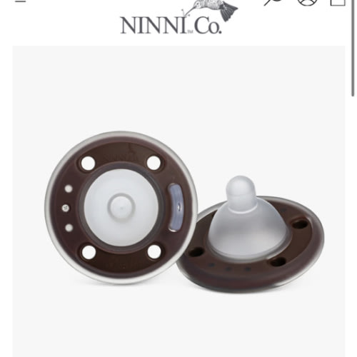 Ninni Pacifier- Cocoa 2 Pack Pacifier Like Breast – Ninni Co
