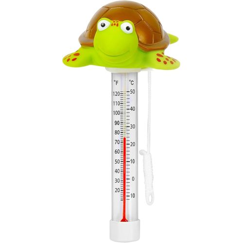 XY-WQ Floating Pool Thermometer, Large Size Easy Read for Water Temperature with String for Outdoor and Indoor Swimming Pools and Spas (Turtle)