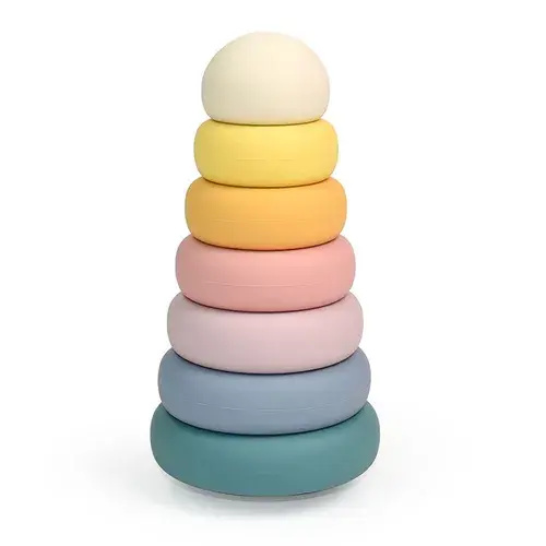 Little Rawr Silicone Wobble Stacker Multi | Baby Bunting AU
