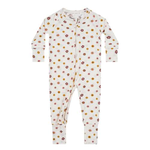 Pink Daisies Ribbed Zip Romper
– Brave Little Ones