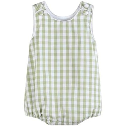 Baby & Toddler Boys and Girls Seersucker or Gingham One-Piece Bubble Romper