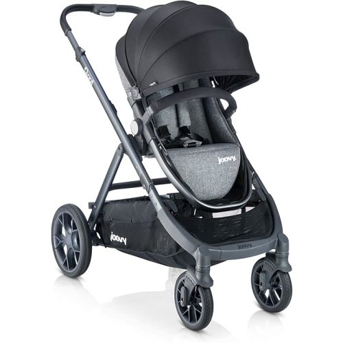 Joovy Qool Stroller, Customizable Stroller, Single, Double, Triple, Grey Melange