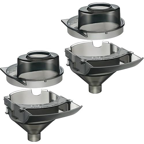 2 Sets Baby Formula Dispenser Replacement Funnel Compatible with Baby Brezza Replacement Parts Funnel and Cover, Grey