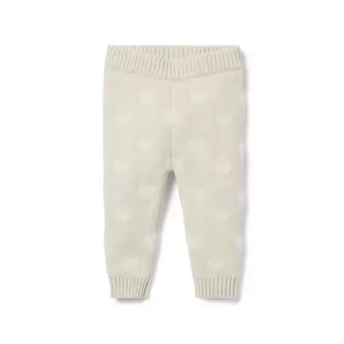 Baby Fluffy Bunny Heather Heart Baby Heart Sweater Pant by Janie and Jack