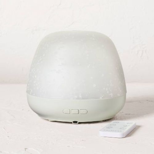 200ml Essential Oil Diffuser White - Casaluna™: Ultrasonic Aroma, Auto Shut-Off, Light Settings, Includes Remote