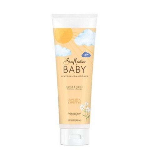 SheaMoisture Baby Raw Shea + Chamomile + Argan Oil Moisturizes & Detangles for Curls & Coils Leave-In Conditioner - 10.3 fl oz