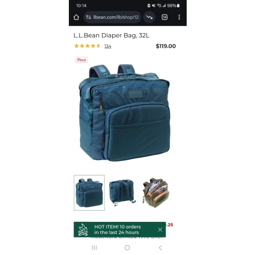 L.L.Bean Diaper Bag, 32L | Everyday Backpacks at L.L.Bean
