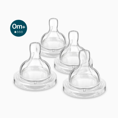 Philips Avent Anti-Colic Baby Bottle Nipples (4 Pack) - Level 1