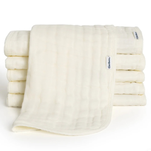 6-Pack Baby Neutral Vanilla Muslin Burp Cloths – Gerber Childrenswear