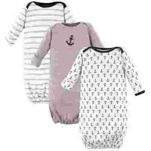 Luvable Friends Baby Boy Cotton Gowns, Boy Nautical, 0-6 Months