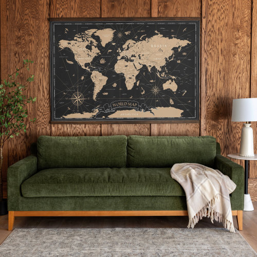 World Map Art | Large World Map | Classroom Wall Art | World Map Wall Art | Kids Room Art | World Map Print | Homeschool Wall Art | 153