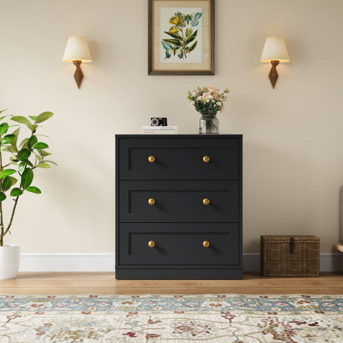 Willa Arlo™ Interiors Yokota Wood 3 Drawer Dresser & Reviews | Wayfair