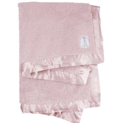 Little Giraffe Baby Blanket - Luxe Soft Blanket with Satin Trim - Baby Stroller Blanket - Newborn Baby Essentials & Baby Gifts - 29"x35" - Dusty Pink