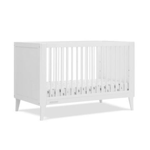 Delta Children Ollie 4-in-1 Convertible Crib - Greenguard Gold Certified - Bianca White