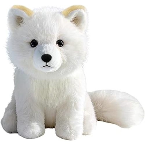 Arctic Fox Stuffed Animal – Cute Arctic Fox Plush Toy for Kids & Adults – Birthday Surprise & Room Decor –A Cuddly Companion for Everyday hugs and Bedtime
