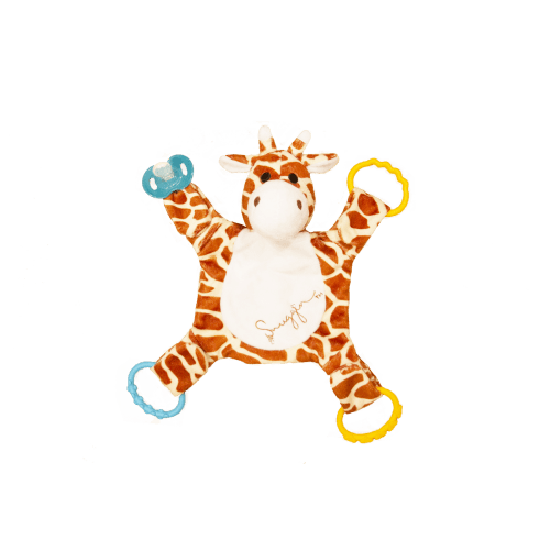 Giraffe Plush Toy & Pacifier Holder - Snuggin