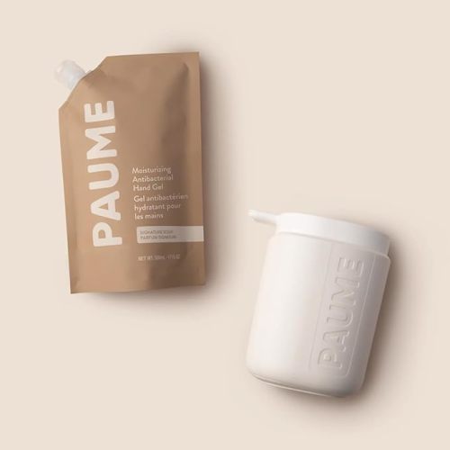 PAUME Sanitize at Home Duo: Signature Pump & Refillable Antibacterial Hand Gel