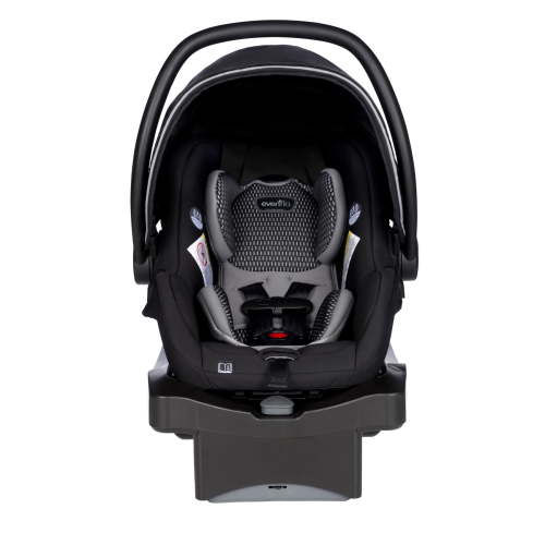 LiteMax DLX Infant Car Seat with FreeFlow Fabric and SafeZone Load Leg Base (Olympus Black)