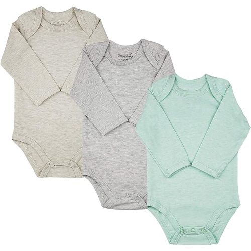 123 Bear Baby Cotton Spandex Long-Sleeve bodysuits unisex boy girl