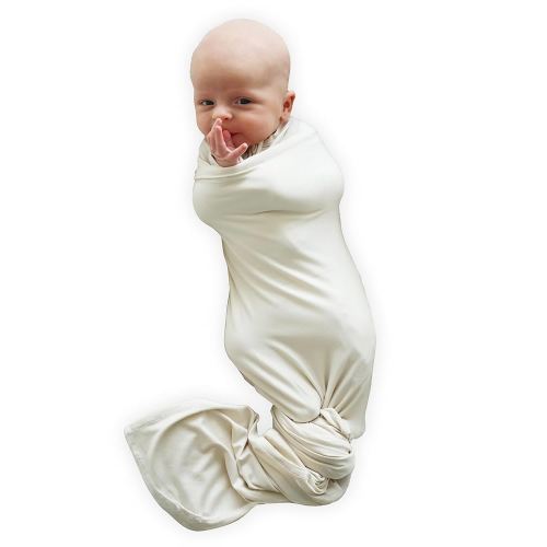 Caden Lane Baby Swaddle & Receiving Blanket, Soft, Breathable & Temperature-Regulating Bamboo Viscose Fabric for Swaddling Newborns, Gender Neutral Infant Blanket for Boys & Girls, Oat Beige