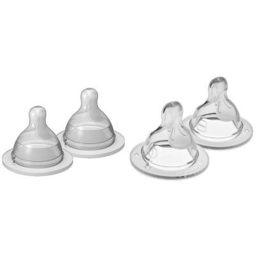 Mam Silicone Baby Bottle Nipple - Slow Flow - 4pk